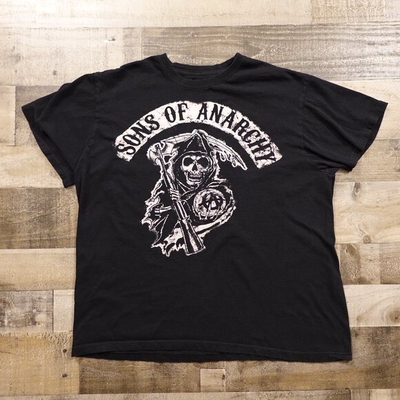 Sons of Anarchy Graphic T-Shirt Men’s XL Black Licensed Tee Vintage Style - Picture 1 of 4